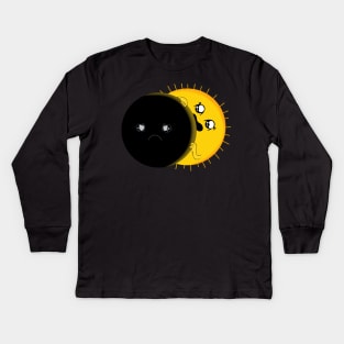 Solar Eclipse Kids Long Sleeve T-Shirt